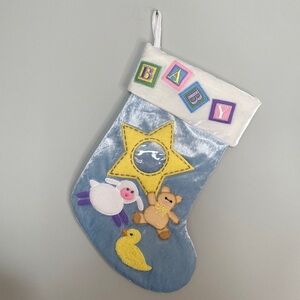 Baby Newborn Pregnancy Announcement Christmas Stocking with Picture